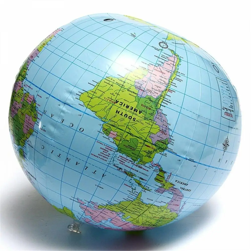 

1Pc 30Cm Blow Up World Globe Earth Map Ball Planet Earth Ball Ocean Kid Learning Geography Toy