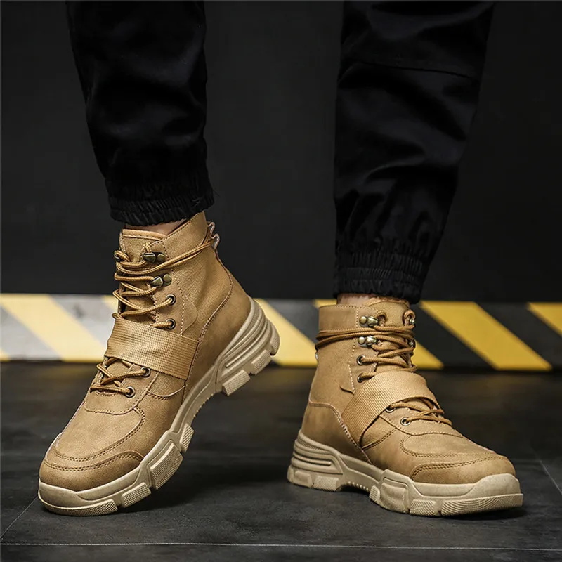 Botas hombre Para Senderismo/зимние мужские повседневные ботинки на плоской подошве Bota Masculina