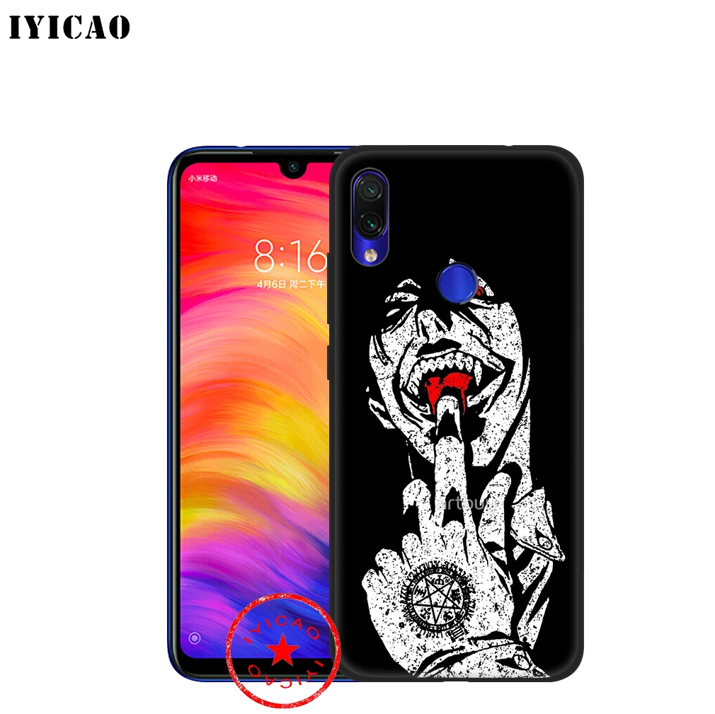 IYICAO Hellsing Alucard Soft Case for Xiaomi Redmi Note 8 7 6 5 Pro 5A 4X Back Silicone |
