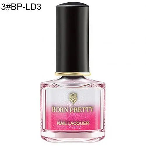 BORNPRETTY Температура Цвет изменить градиент блестящие, дизайн ногтей Гель-лак для декора ногтей Лаки, быстро сохнут, дизайнерские украшения - Цвет: 3