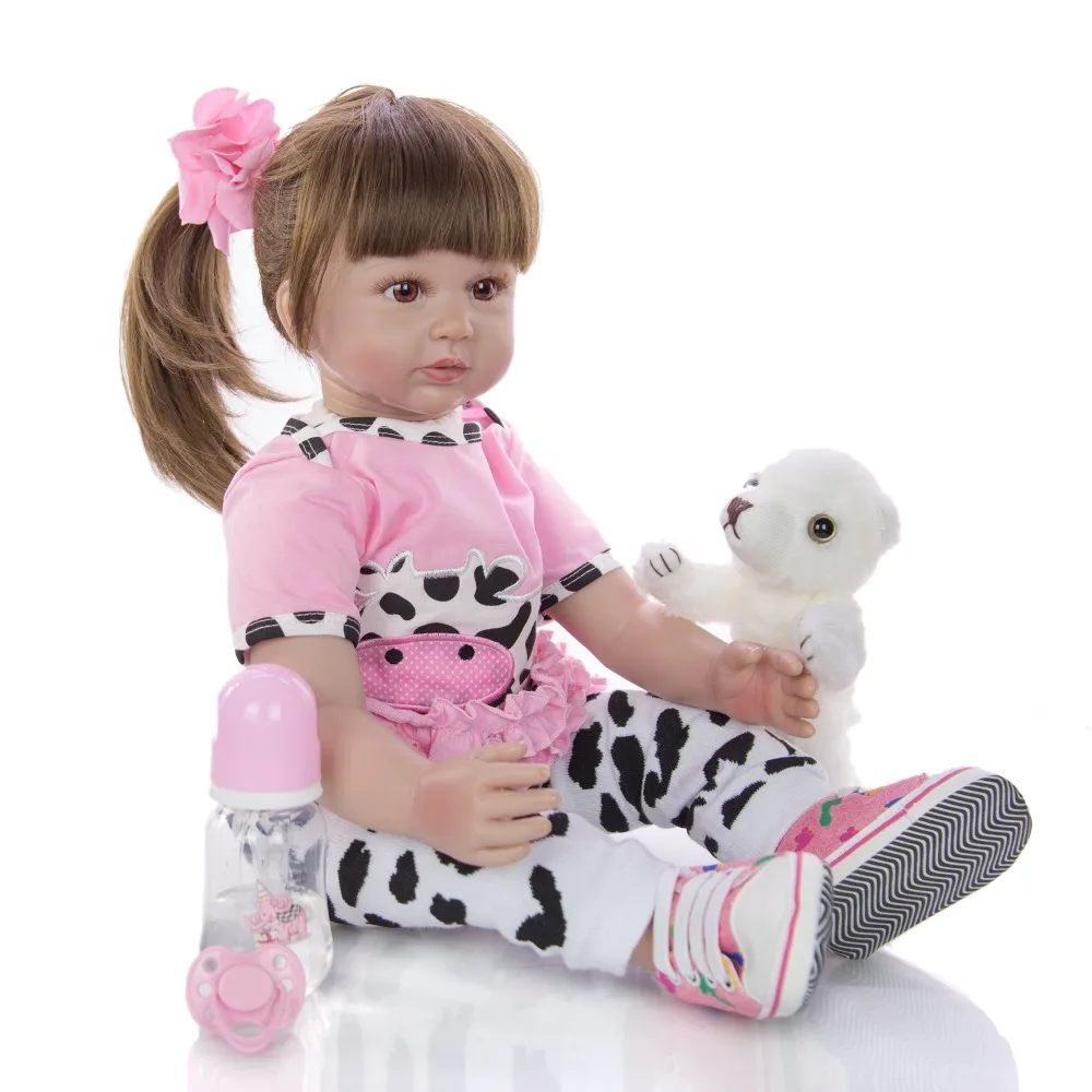 Reborn Baby Doll 60 см игрушка большого размера Реалистичная виниловая принцесса ребенок