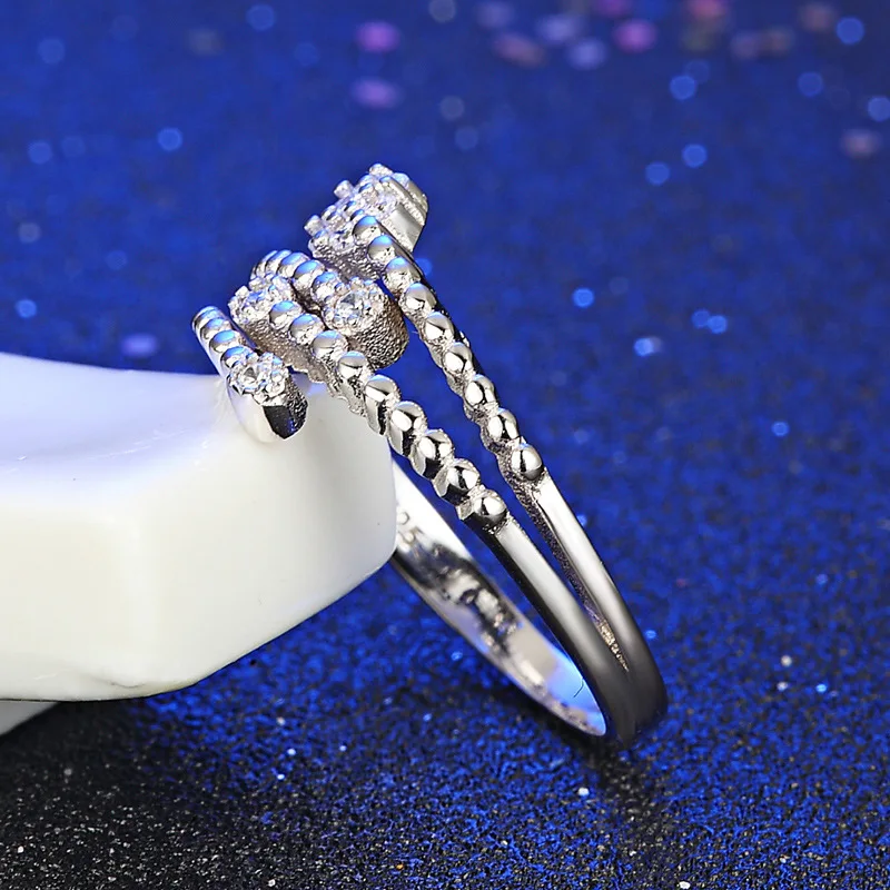 Модные инкрустированные цирконами кольца для женщин Роскошные блестящие