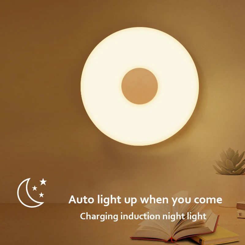 

4pcs/Lot Multipurpose Dody Sensor Led Nightlight USB Charging Stairs Corridor Auto Induction Light Lamp Creative Cabinet Lights