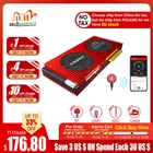 В наличии в Польше, флюоресцентная Версия 8S 16S BMS 200A 250A Smart BMS для аккумулятора LifePO4 12В 24В 48В с Bluetooth UART кабелем NTC для EV Solar