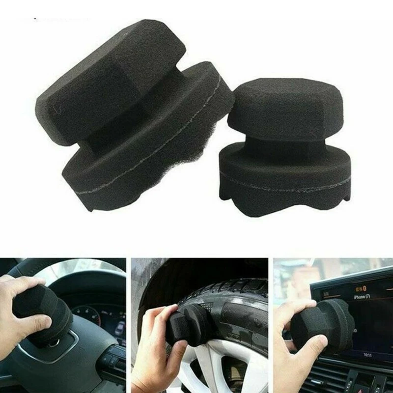 Моющая губка для автомобильных шин профессиональный аппликатор шестиугольный