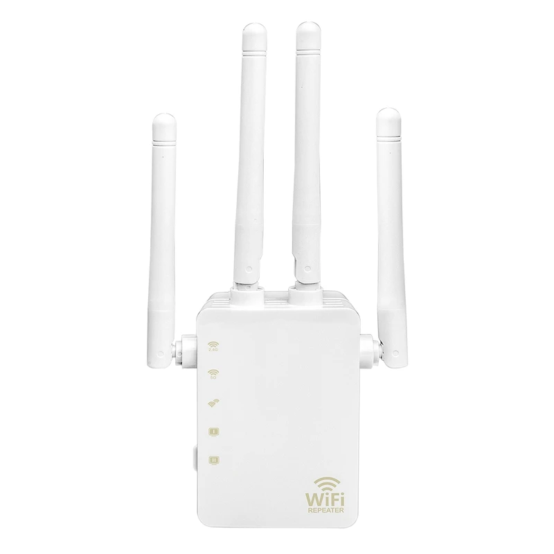 1200Mbps Wireless WiFi Signal Extender, 5.8G Dual-Band Home High-Power AP WiFi Router, Signal Repeater Enhancer