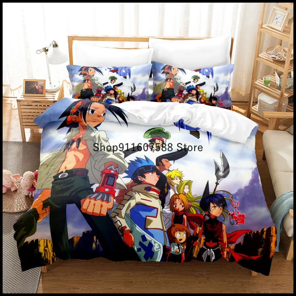 Комплект постельного белья Shaman King с аниме пододеяльником 200x200 пододеяльник