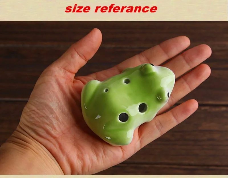 6 отверстий ocarina мультфильм лягушка серия ocarina флейта духовые Музыкальные инструменты Флейта Zelda Керамическая Флейта для детей игрушка ocarina