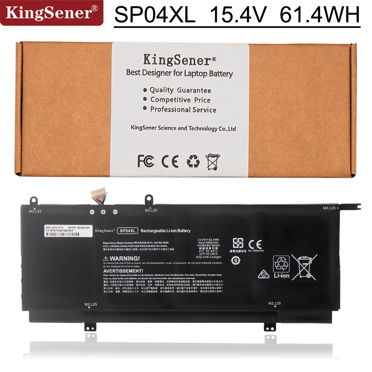 KingSener SP04XL batería de ordenador portátil para HP Spectre Chromebook x360 13-AP0000NA AP0050TU 14-DA0011DX HSTNN-OB1B HSTNN-IB8R L28764-005