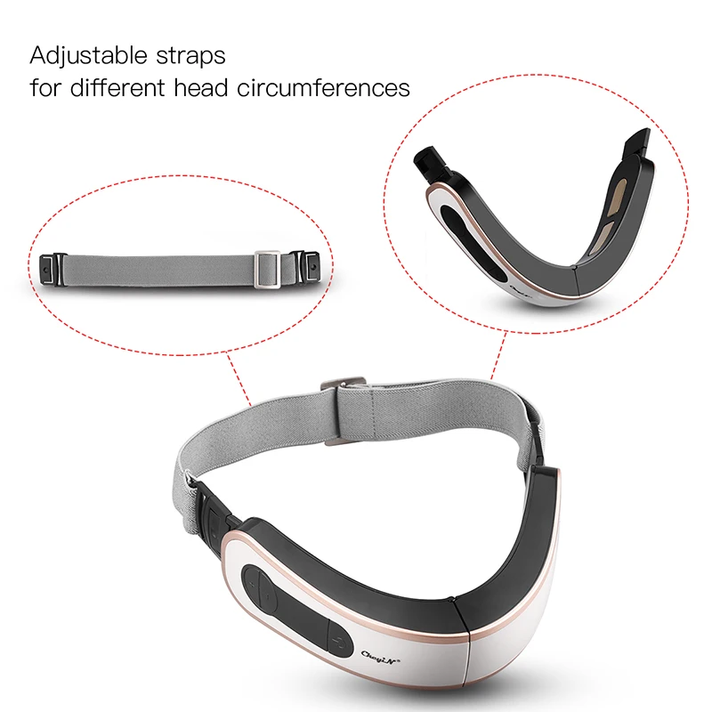

Microcurrent Facial Slimming Belt Pulse Stimulation Facial Shaping Massager EMS Skin Firming V Face Shaper 5 Modes Massage Band
