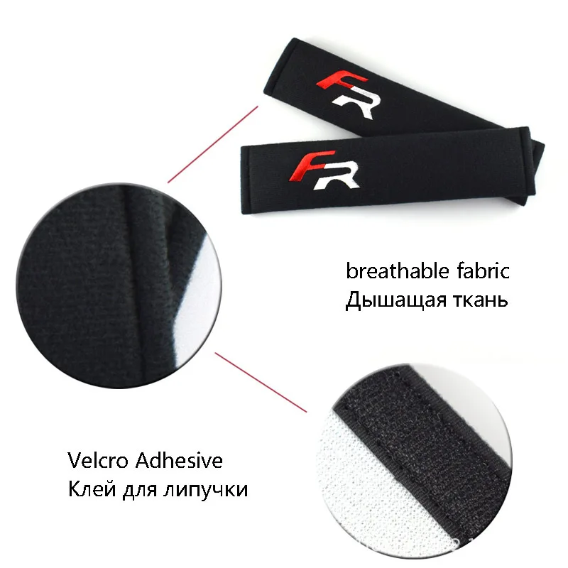 2PCS Suitable for FR Car Interior Trim Suit Seat Belt Cover Protective Cotton Velvet Pad Accessories | Автомобили и мотоциклы