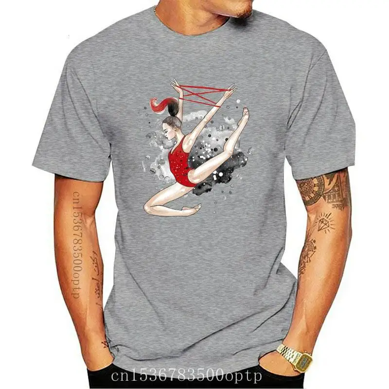 

New Summer 2021 watercolor Ballet dancer printed girl white t shirt kawaii gymnastics dance lover gift tee shirt femme custom ts