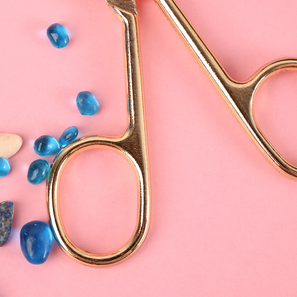 

Free Ship 1Pc Stainless Steel Eyebrow Tweezers Clamp Clipper Scissors Not Easy To Rust Durable Eyelash Hair Remove Make Up Tools