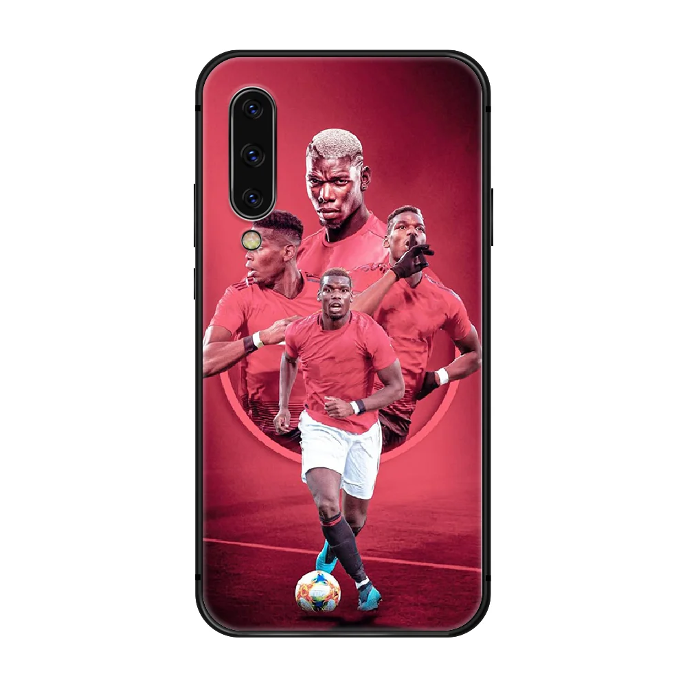 

soccer Paul Pogba 6 Phone Case Cover For Samsung Galaxy A10 A20 A30 E A40 A50 A51 A70 A71 J 5 6 7 8 S black cell cover pretty