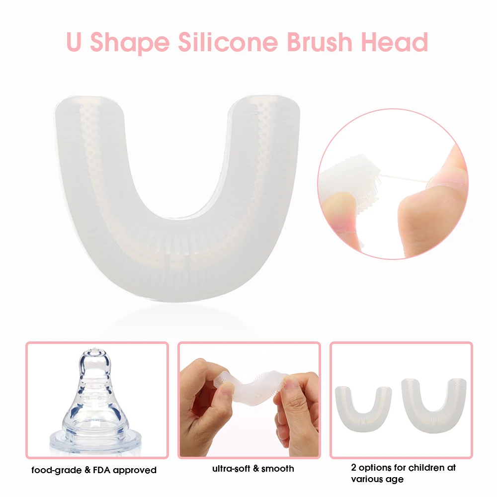 

Kids' Electric Toothbrush U Shape Smart Sonic Rechargeable Toothbrush Electric Toothbrush For Kids Oral Care Brush