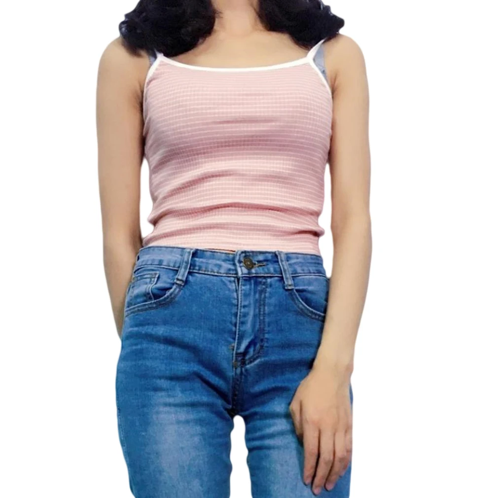 Женская летняя одежда 2020 майка топ без рукавов повседневные свободные топы в