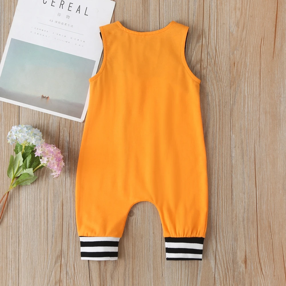 

2021 New BABY Boys Girls Outfits Clothes Newborn Baby Kids Rompers Toddler Solid Striped Sleeveless Cotton Jumpsuit Playsuit