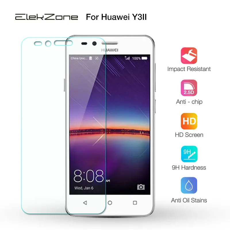 Премиум Закаленное стекло для huawei Y3II HD экран протектор Защитное Y3 II защитное