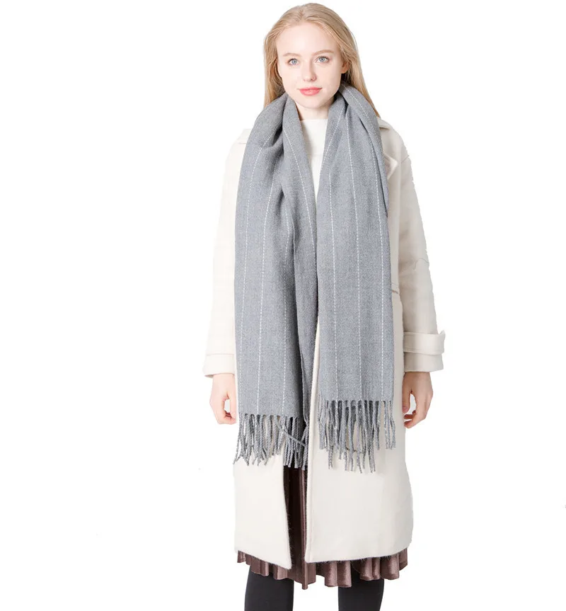 Имитирующий кашемировый полосатый шарф с кистями шаль Мужской медеман Tonglu |