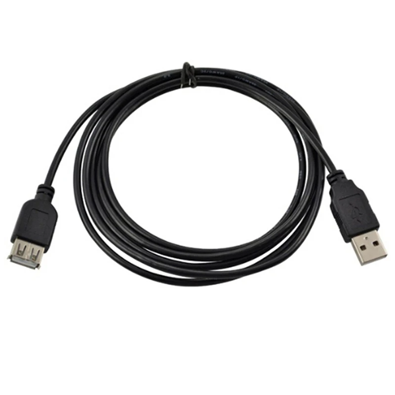 Черный USB 2 0 A-Male Удлинительный кабель высокоскоростной для зарядки и передачи