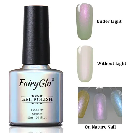 9501 FairyGlo 10 мл Гель-лак для ногтей жемчужный Блестящий УФ-Гель-лак замачиваемый долговечный дизайн ногтей Гель-лак Гибридный лак - Цвет: 9501