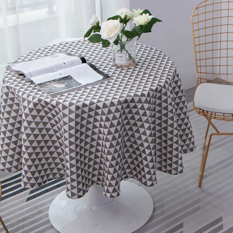Kitchen Tablecloth Round Dinner Table Cloth Dinning Room Desk Cover for Event Wedding Birthday Party 100cm 150cm | Дом и сад