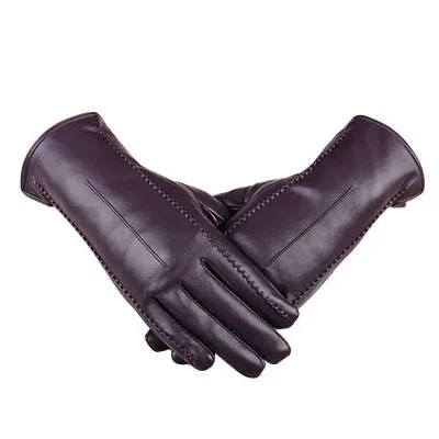 

Fashion Buckskin real women's leather gloves,Comfortable warm women's winter gloves Cold protection gloves for women