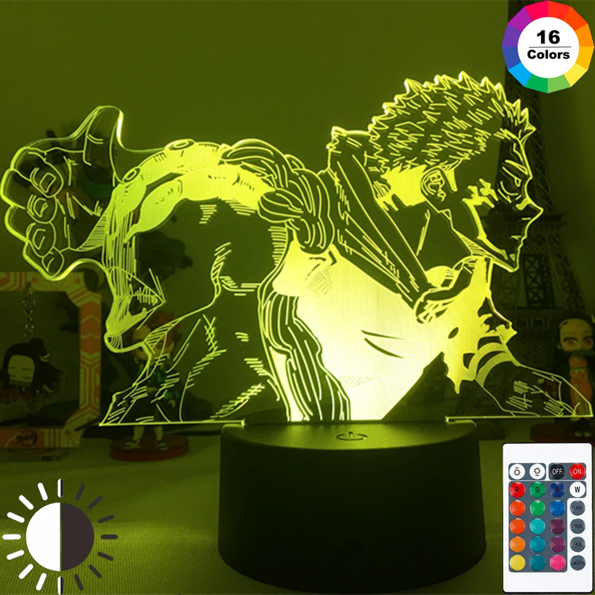 

3D ночсветильник аниме лампа юютсу кайсен годзо Сатору фигурка для детской спальни декоративная игрушка модель манга крутой подарок детска...