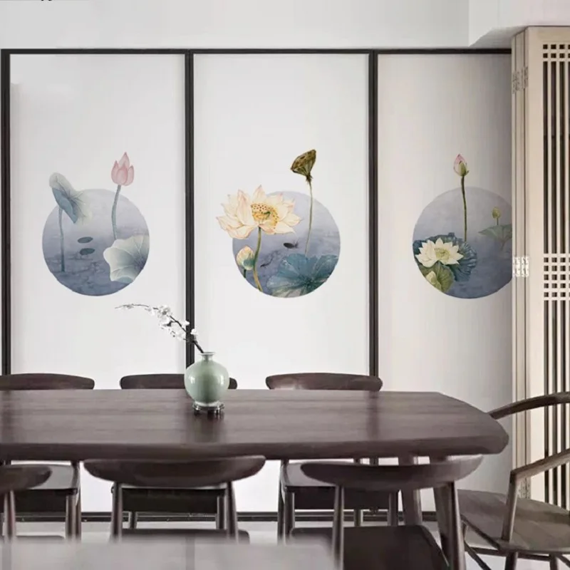 Оконная пленка размером на заказ статическая липкая декоративная из ПВХ в