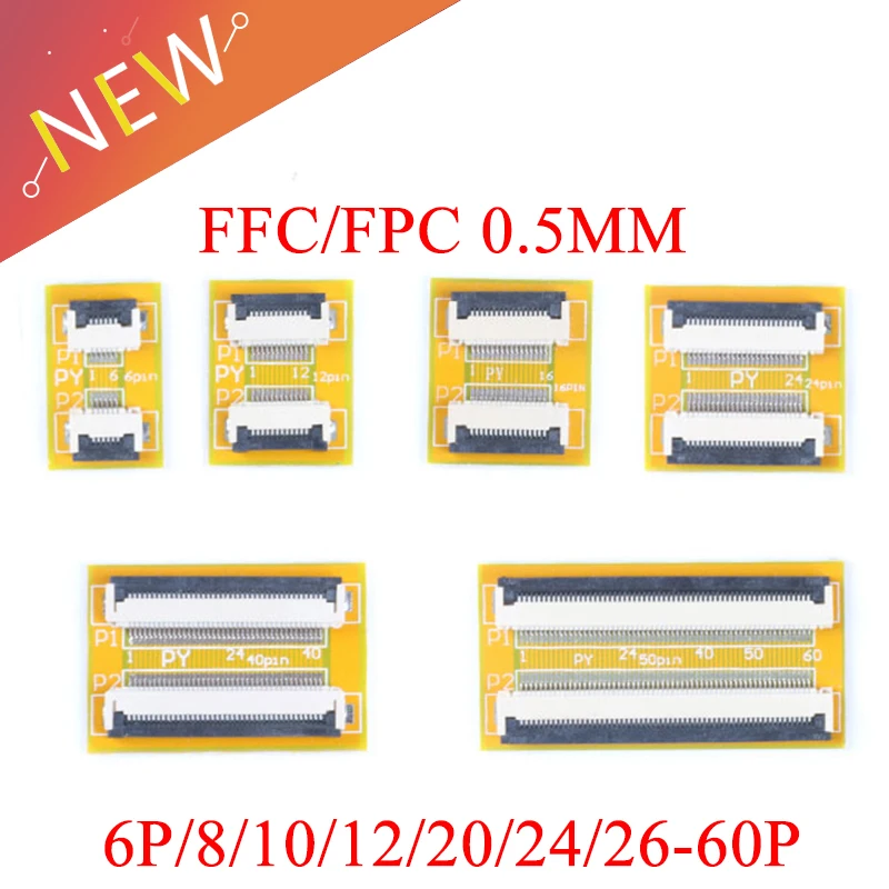 Гибкий удлинитель плоского кабеля FPC FFC плата с шагом 0 5 мм 6 8 10 12 14 20 30 40 50 PIN 2 шт. |