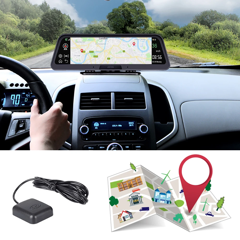 Видеорегистратор автомобильный 10 дюймов 4G WiFi HD|Видеорегистраторы| |