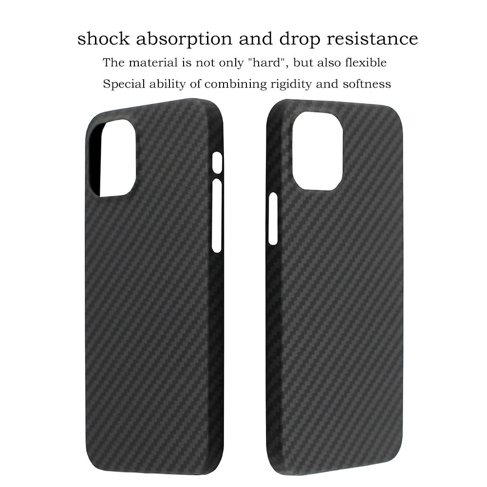 

Men luxury Pure Carbon Fiber Phone Case For iphone 12 With magnetic patch business cover cases mini Pro Max shell