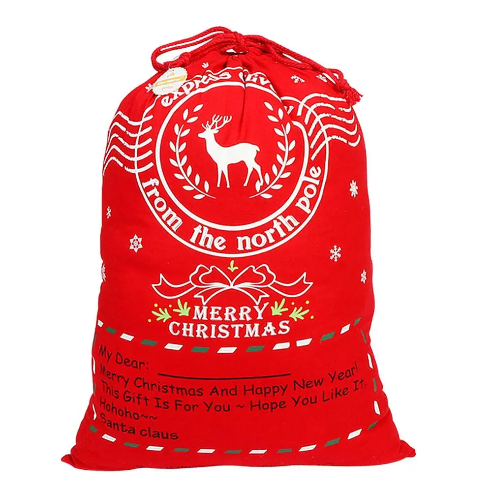 red bag OurWarm DIY Войлок Рождественская елка Снеговик с орнаментом поддельная Рождественская елка детские игрушки Рождественская вечеринка украшения год - Цвет: red bag