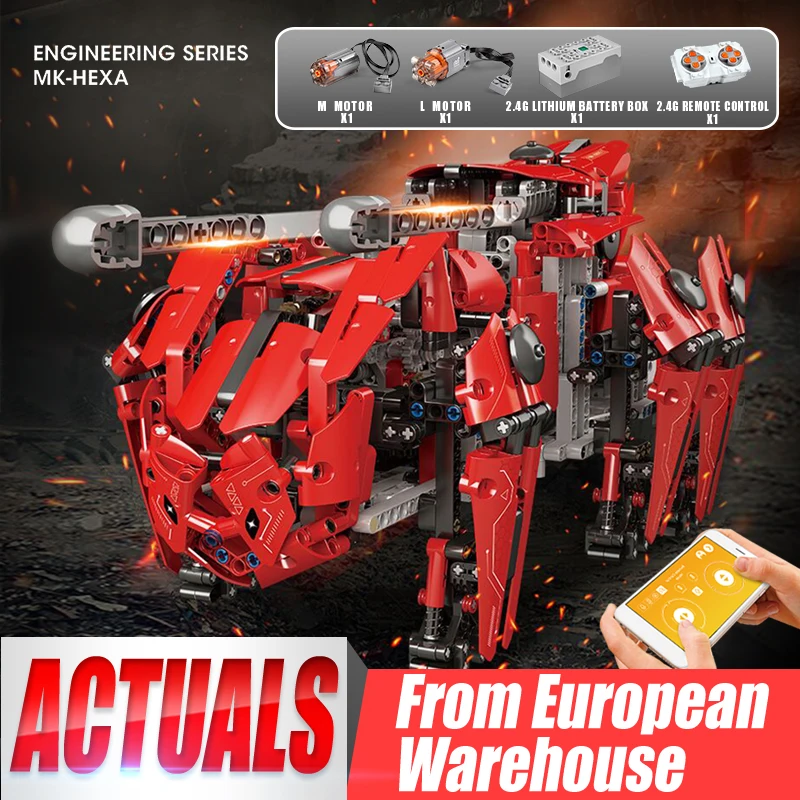 

MOULD KING 20005 The APP RC Motorized Walking Tank Model Assembly High-Tech Building Blocks Bricks Kids Christmas Gifts Toys