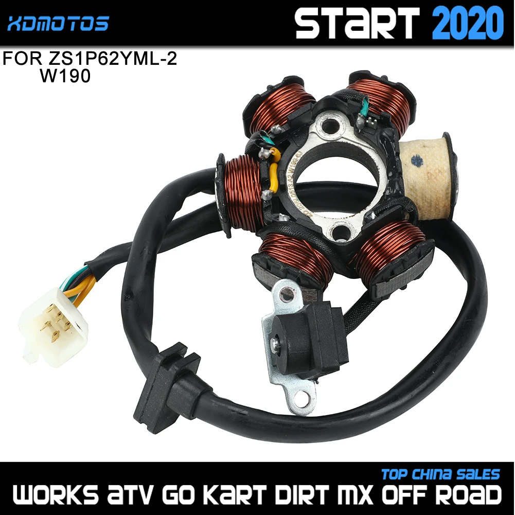 Катушка статора зажигания мотоцикла для ZongShen 190cc Z190 W190 1P62YML-2 электрический