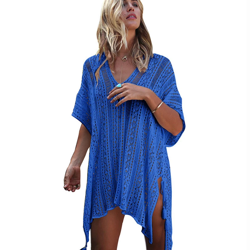 Женский купальник Lossky ассиметричный прозрачный с накидкой летняя трикотажная