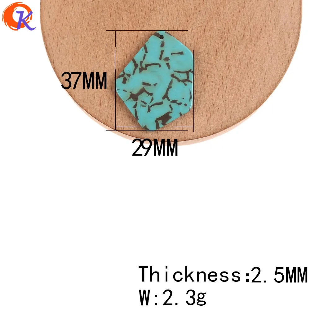 

Cordial Design 50Pcs Jewelry Accessories/Earrings Connectors/DIY Making/Turquoise Effect/Acetic Acid/Hand Made/Earring Findings