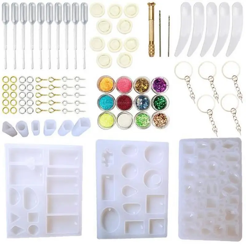 Набор силиконовых форм для самостоятельного изготовления подвесок с