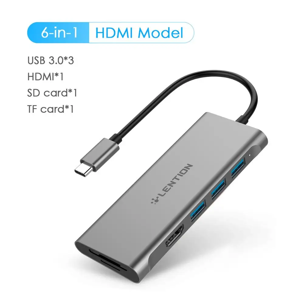 USB C концентратор типа для мульти 3 0 HDMI адаптер док-станция 2020-2016 MacBook Pro 16 15 13.3 inch