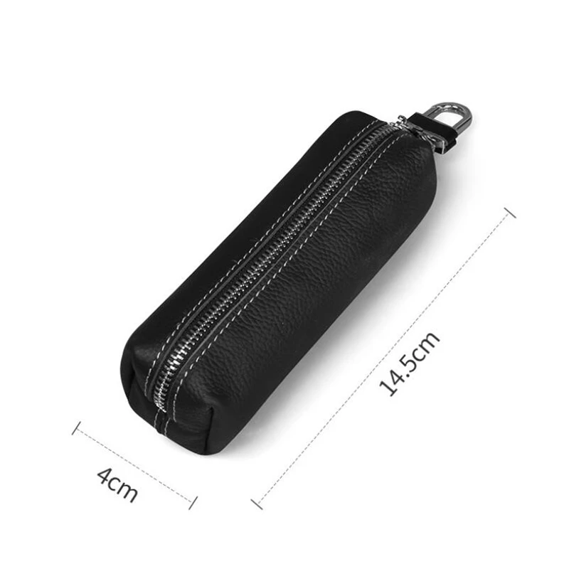 

Hot sale car keys holder genuine leather coin purse for men Key Wallets Women housekeeper plus designer keys case with keyschain