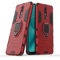 for oppo f15 f11 pro f9 pro r17 r15 magnetic car phone holder cover tpupc bumper case