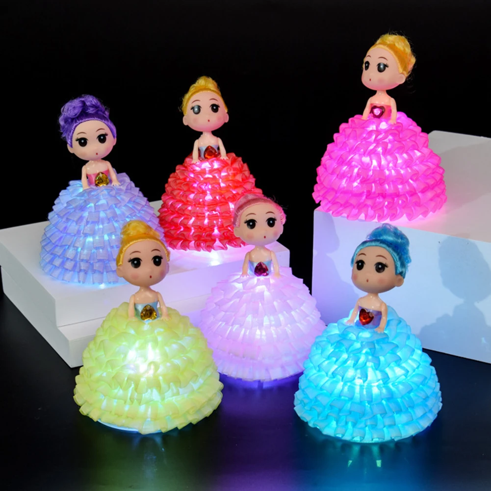 

Cute Luminous Doll LED Night Light for Kids Novelty Children Girls Birthdays Christmas New Year Gifts LED Night Lamp for Bedroom