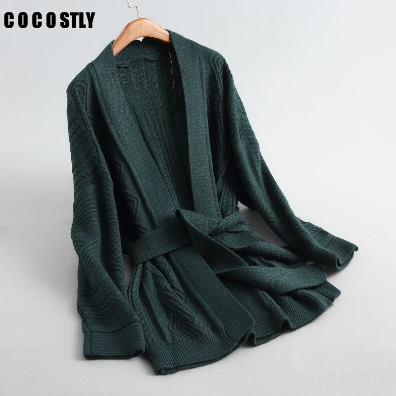 Джемпер женский однотонный Повседневный шерстяной свитер с длинным рукавом