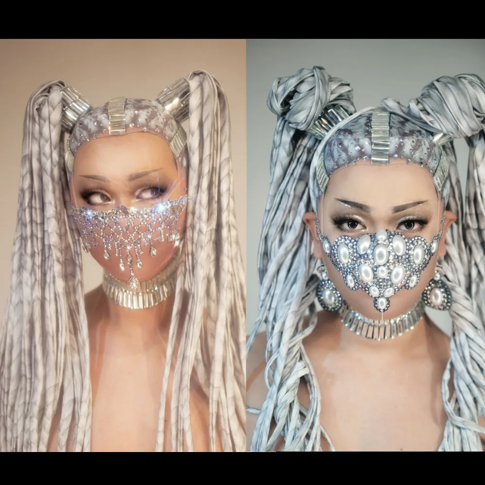 

Роскошные блестящие стразы вечерние маска для ночных клубов; Выходные туфли на выпускной с украшением в виде кристаллов украшение для лица ...