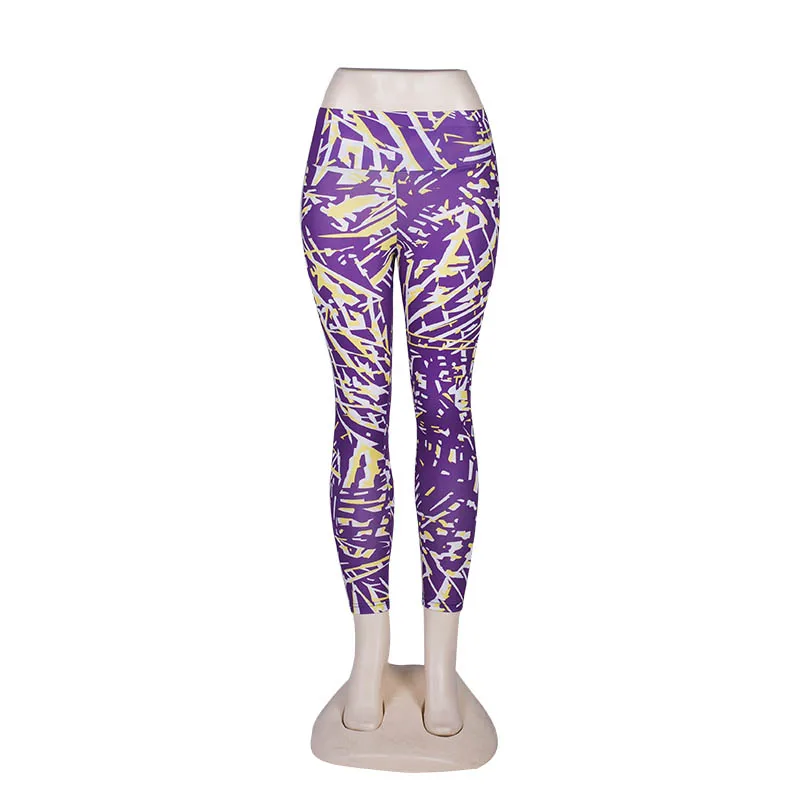 2 цвета Леггинсы пуш-ап женские полосатые брюки с принтом леггинсы Femme высокая