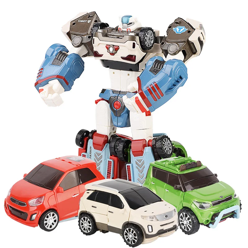 3 в 1 Tobot Трансформация Робот игрушки Корея мультфильм братья аниме деформация