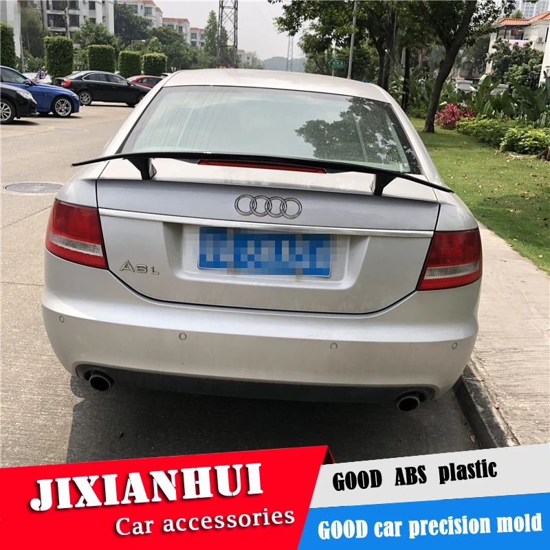Для Audi A6 спойлер 2006 2018 TF ABS пластик Материал заднее крыло автомобиля Цвет задний