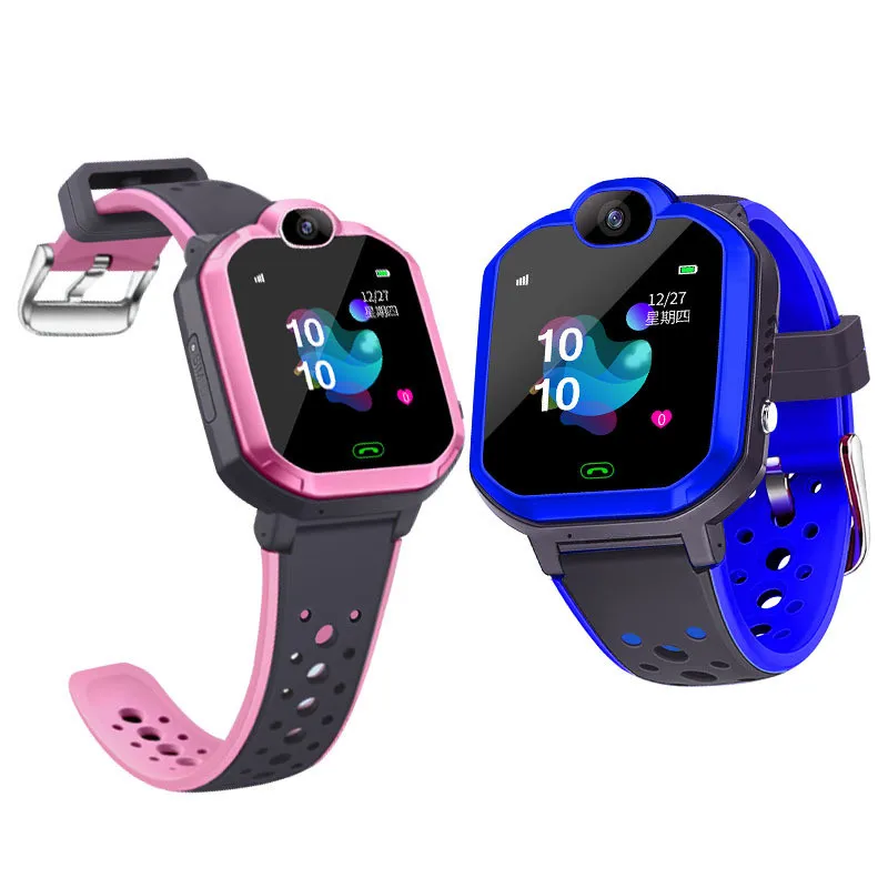 Детские Смарт часы с GPS трекером и сенсорным экраном IPX7 водонепроницаемый