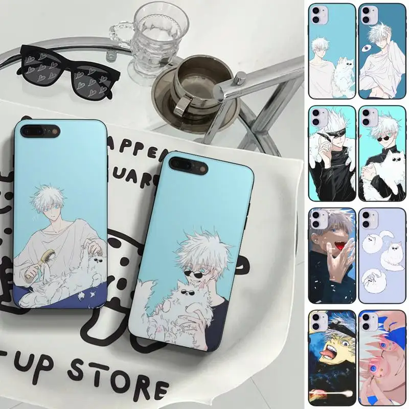 

Jujutsu Kaisen Satoru Gojo Anime Phone Case Fundas Shell Cover For HUAWEI P10 P20 P30 P40 Mate 30 40 Lite Pro