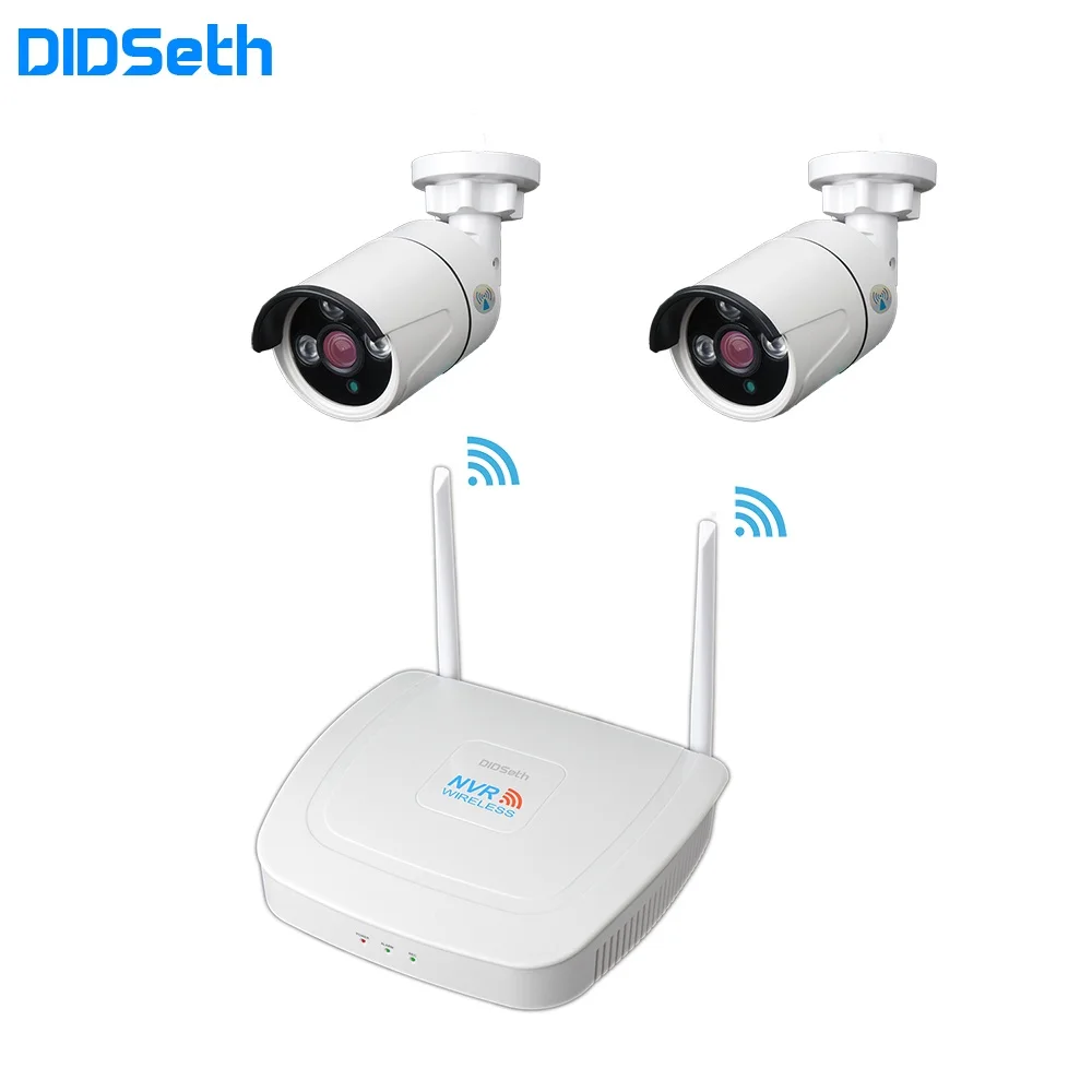 DIDSeth 4 канала 1080P Wi Fi NVR комплект Беспроводной с 2 шт. мегапиксельная наружная